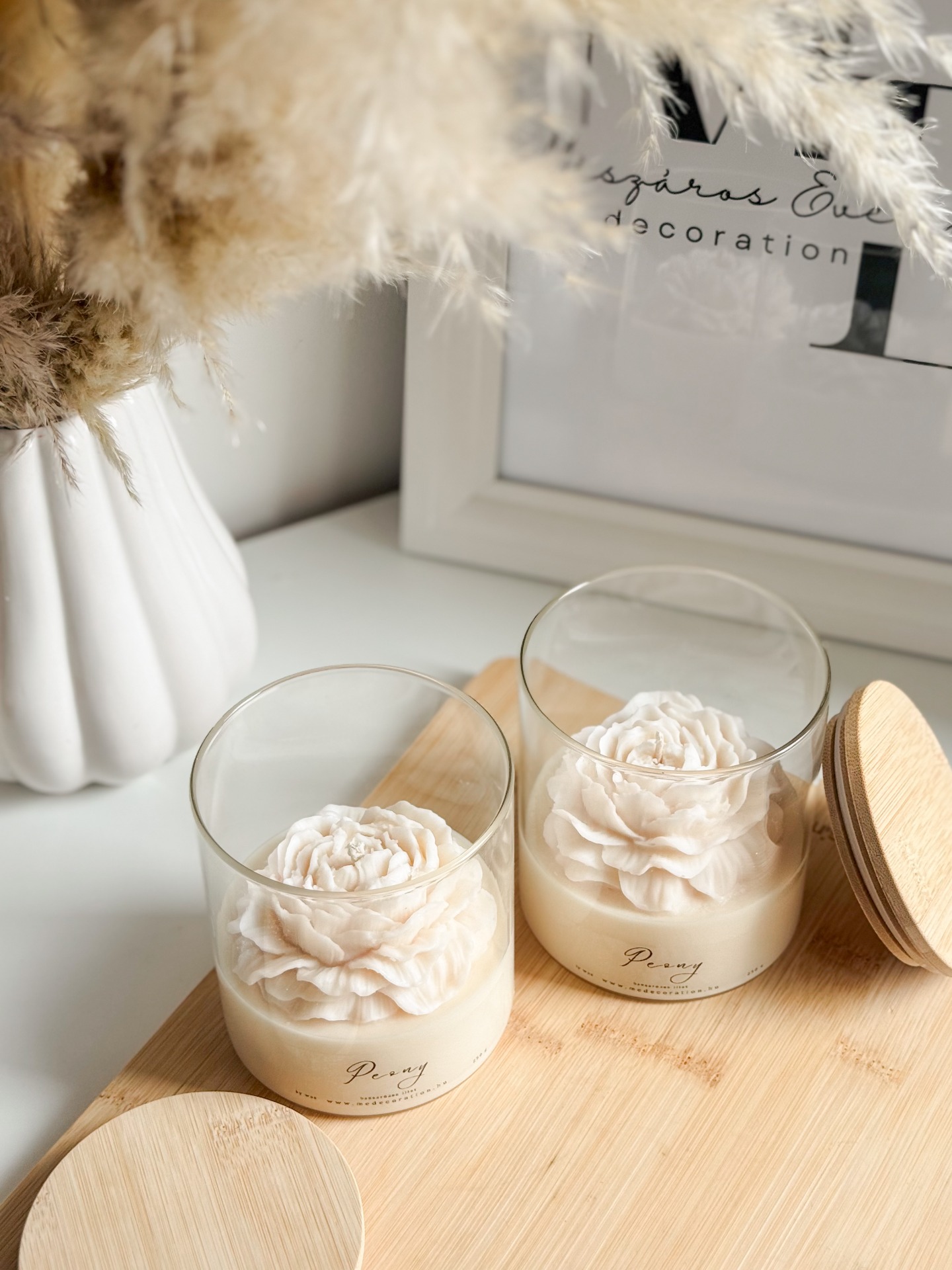 Üveges illatgyertyák