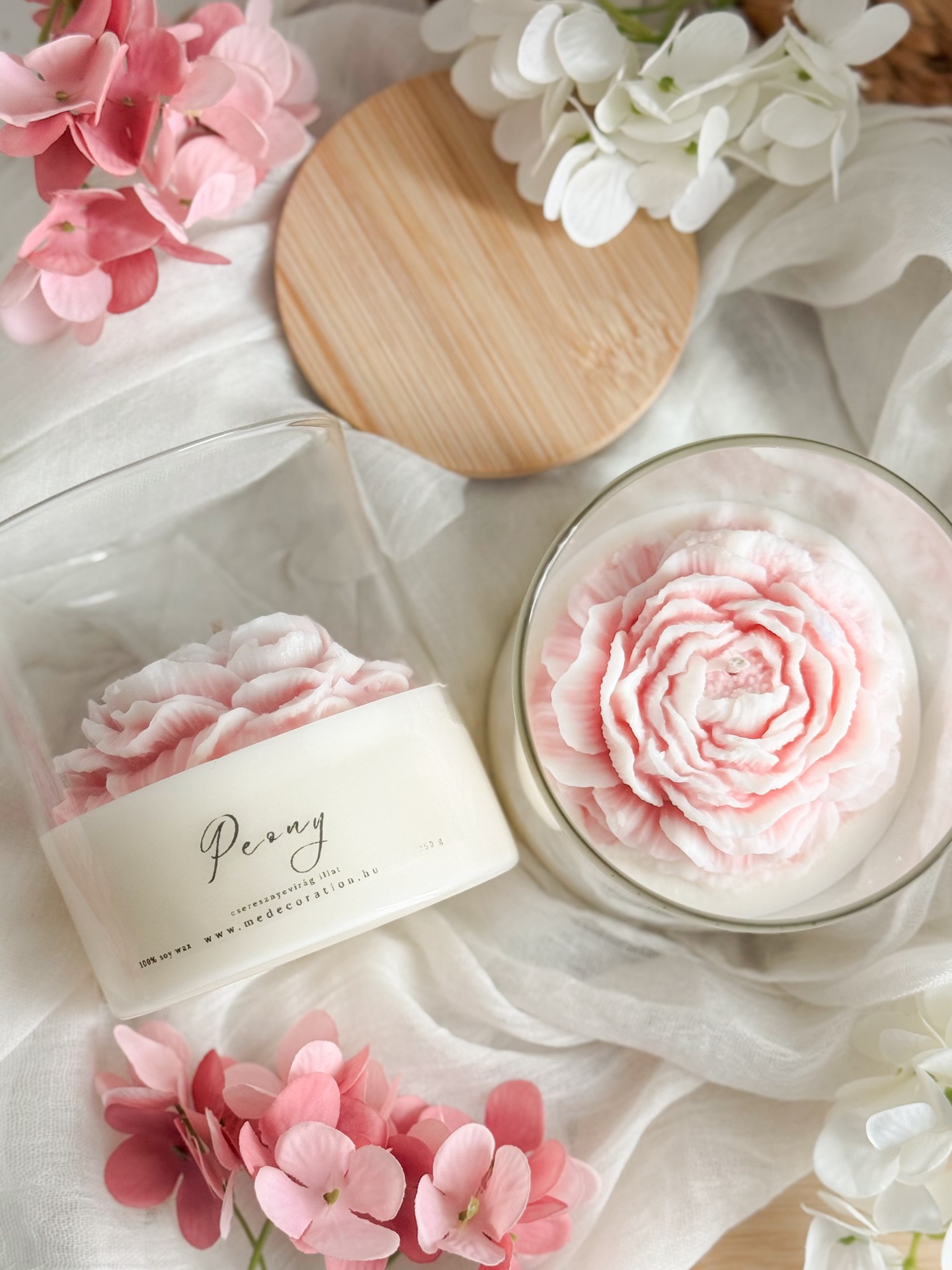 Peony illatgyertya 