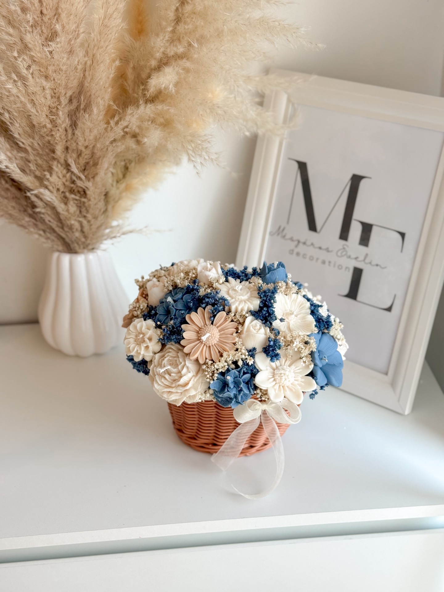 Candle Flower Basket